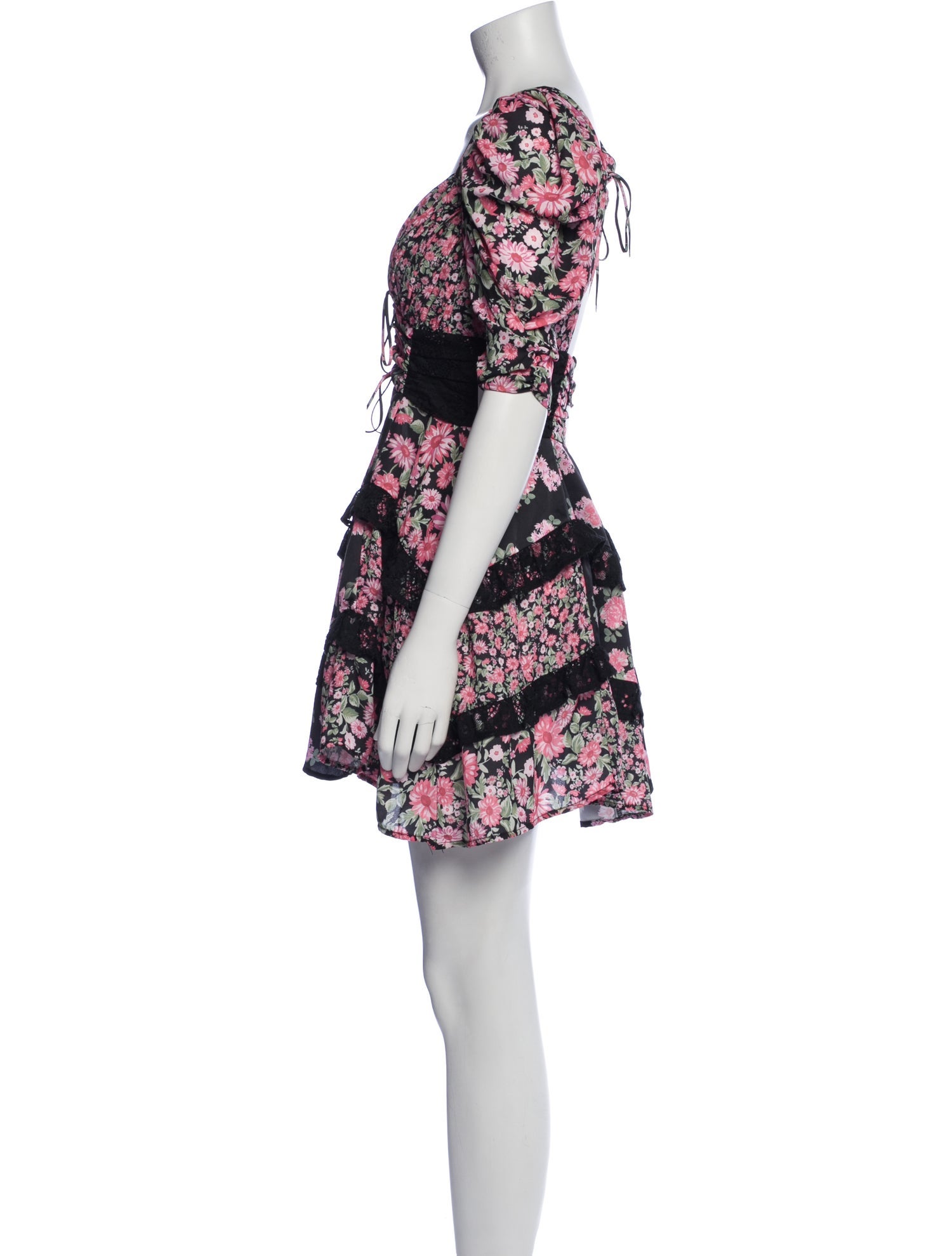 For Love & Lemons Floral Print Mini Dress w/ Tags