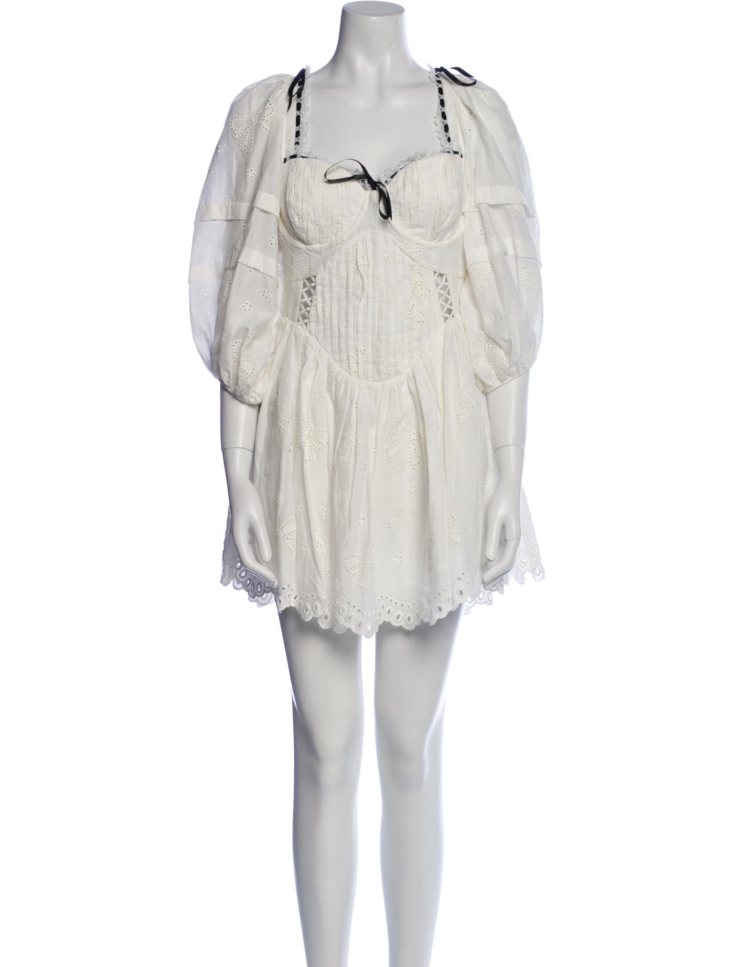 For Love & Lemons V-Neck Mini Dress w/ Tags