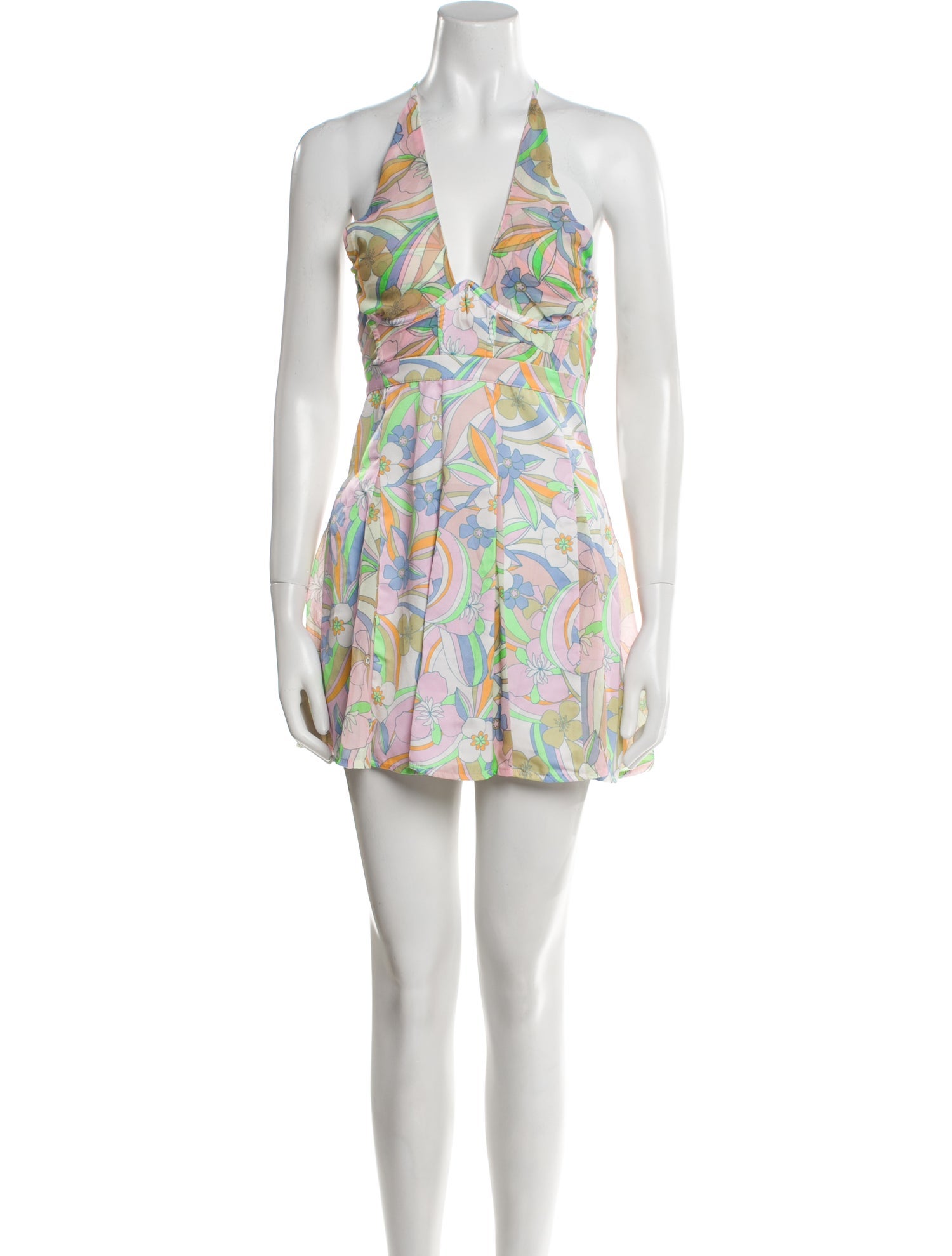 For Love & Lemons Printed Mini Dress