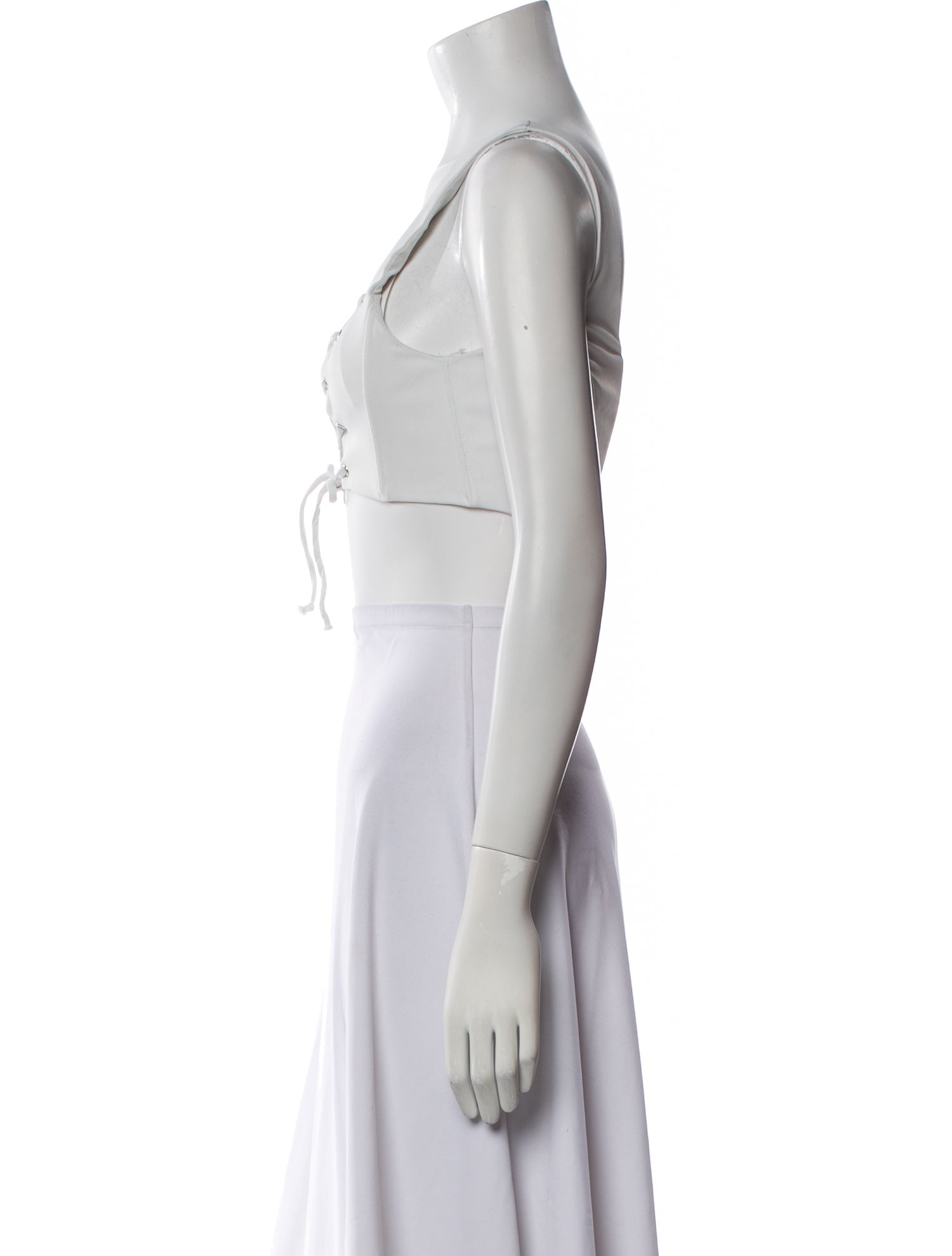 For Love & Lemons Square Neckline Sleeveless Crop Top