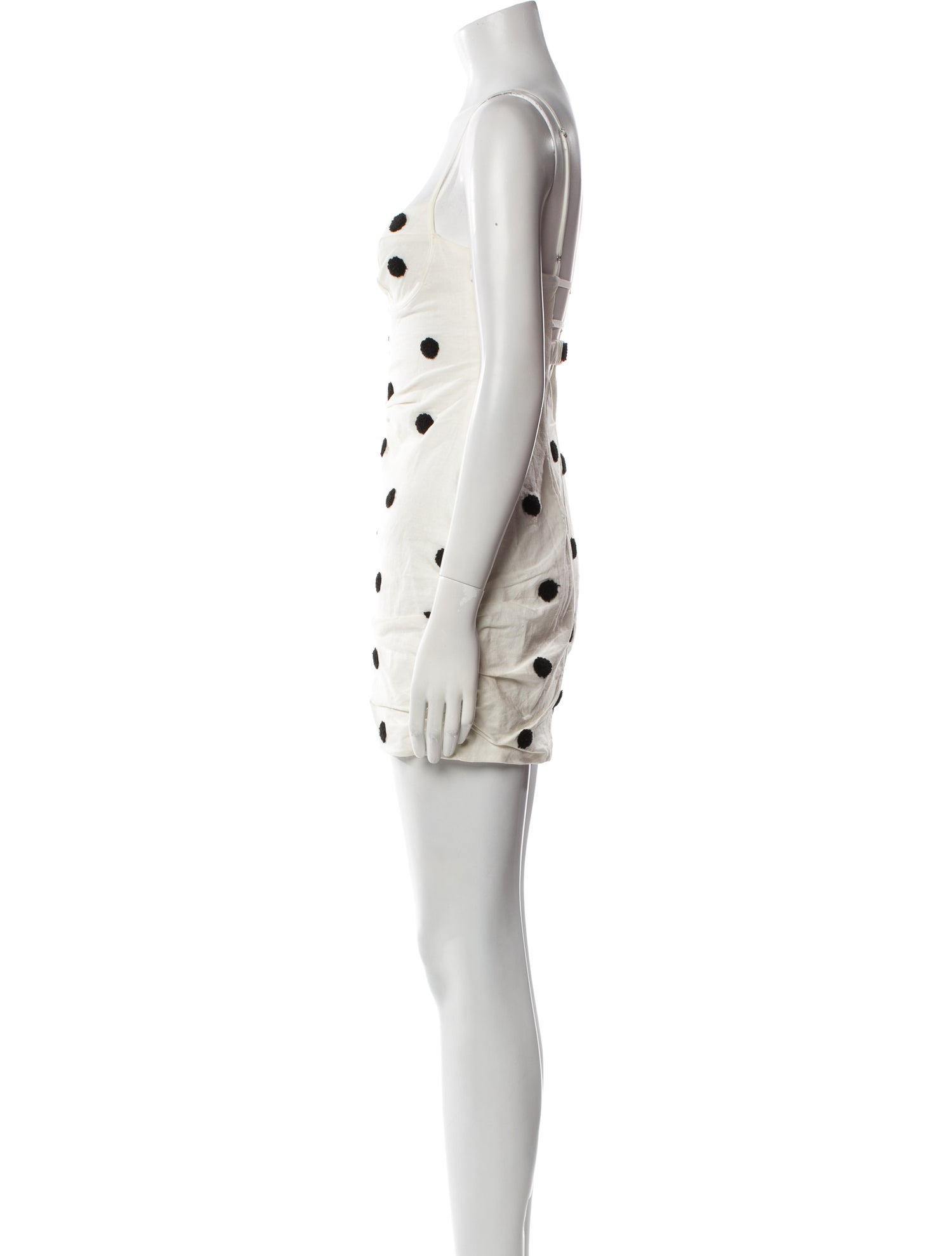 For Love & Lemons Polka Dot Print Mini Dress