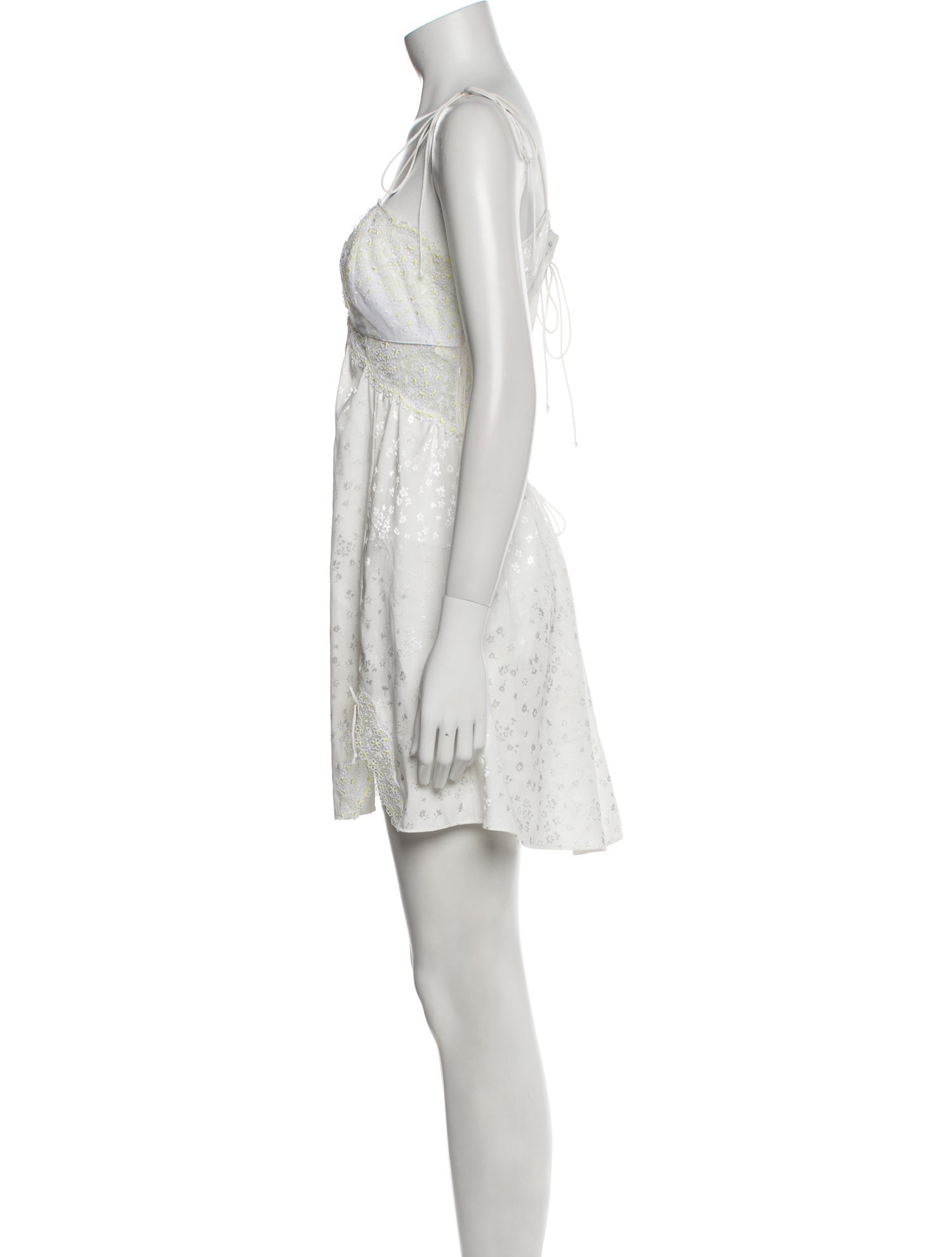 For Love & Lemons Lace Pattern Mini Dress