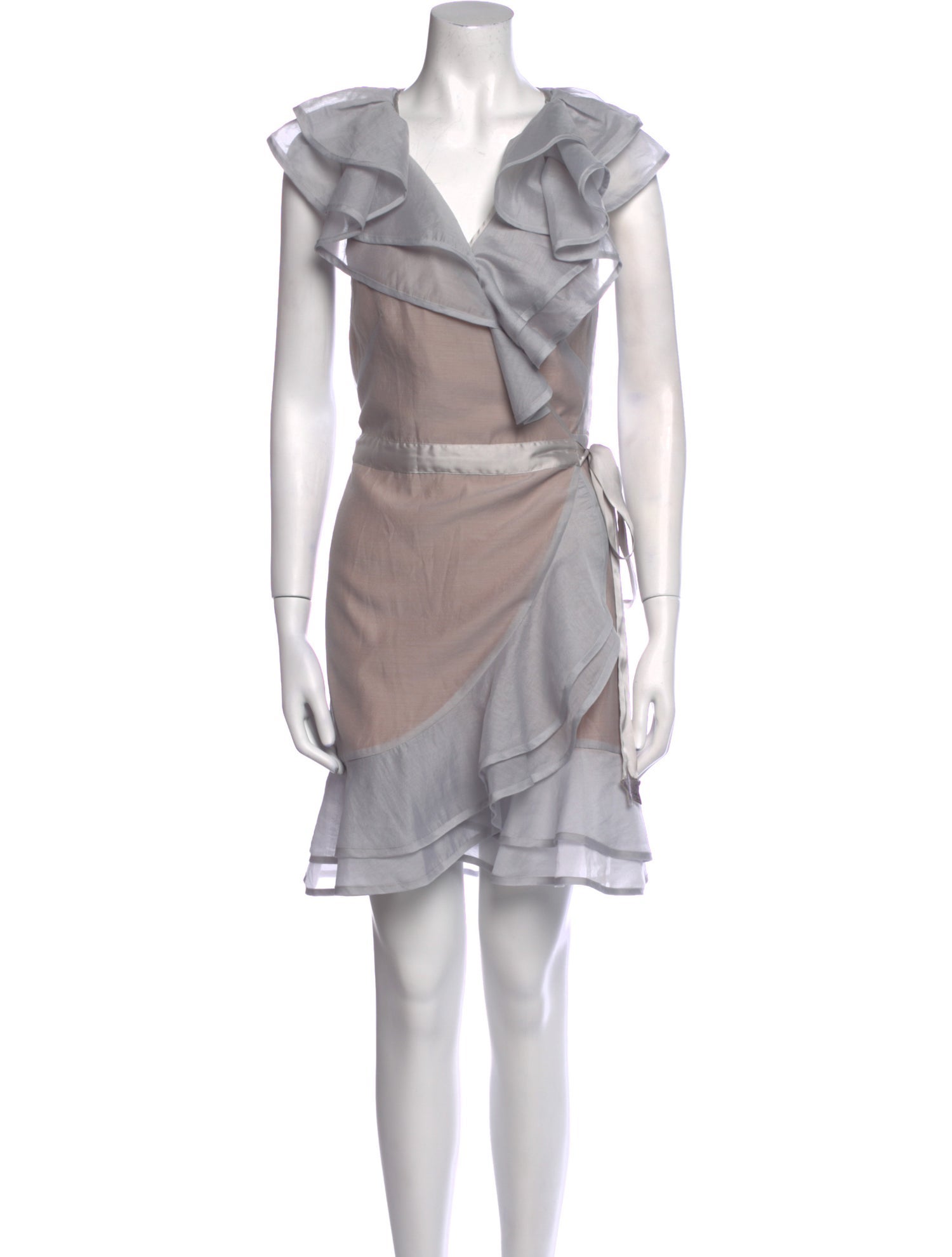 For Love & Lemons V-Neck Knee-Length Dress