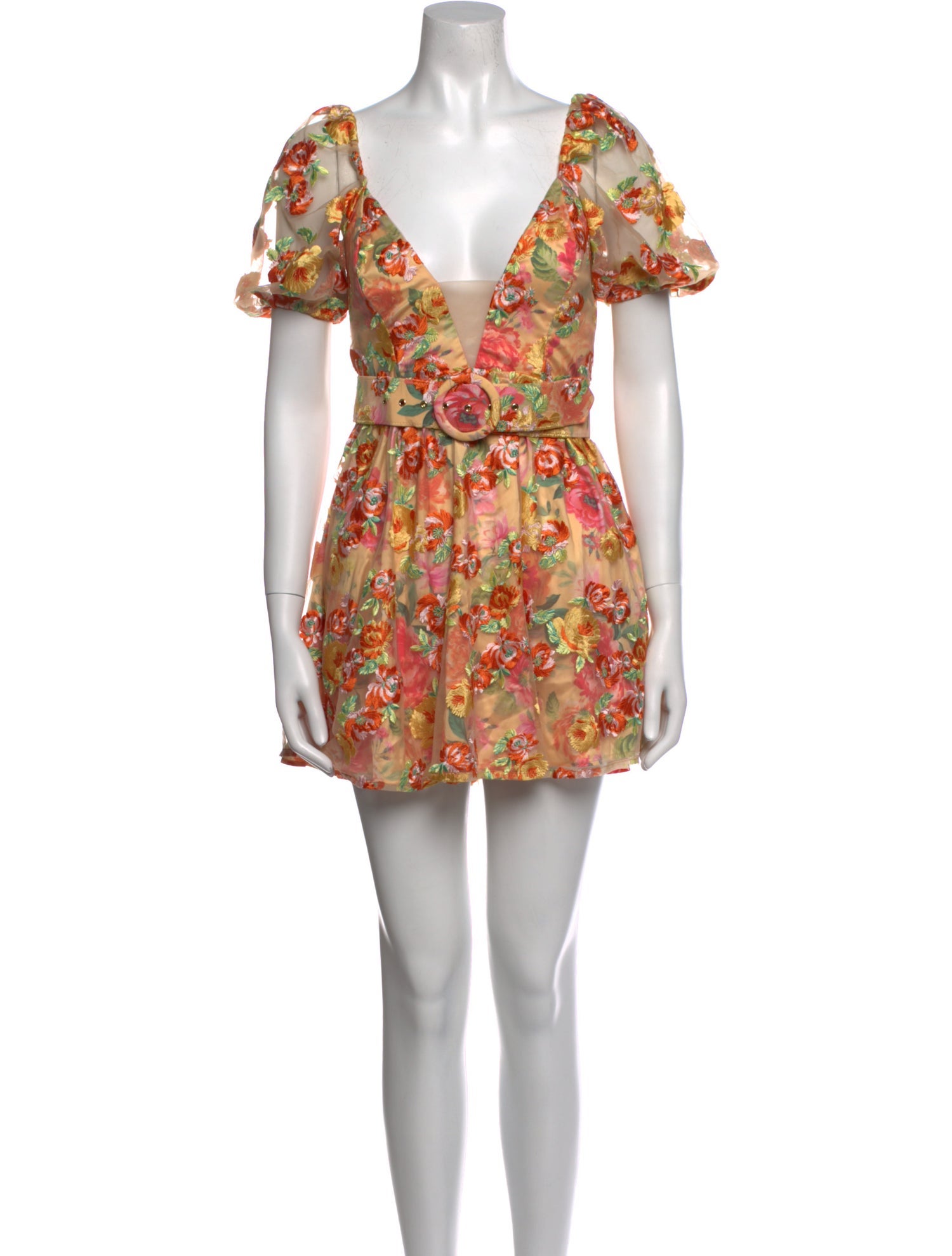 For Love & Lemons Floral Print Mini Dress w/ Tags