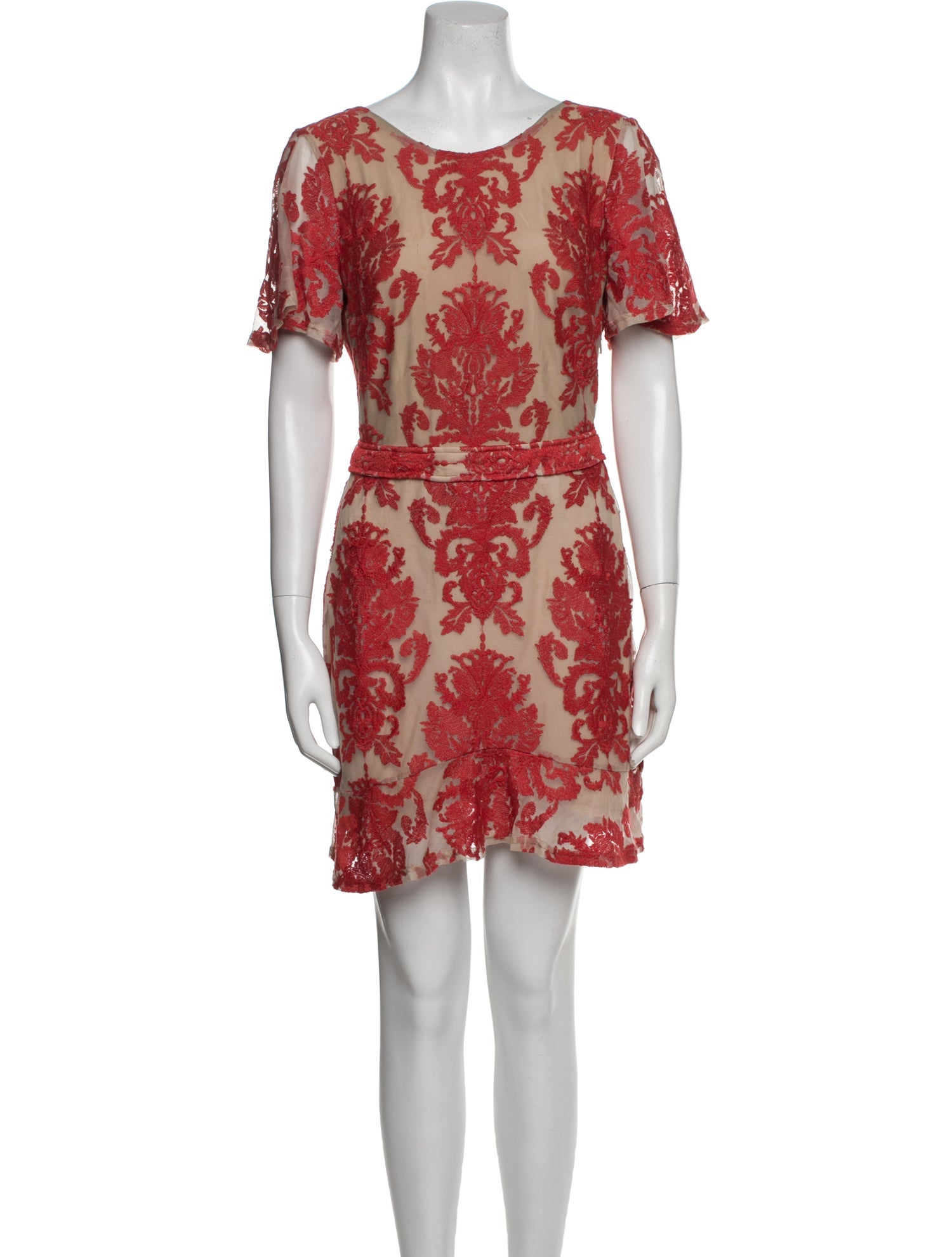 For Love & Lemons Floral Print Mini Dress