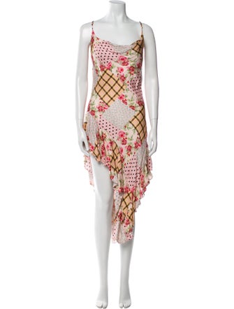 For Love & Lemons Printed Long Dress