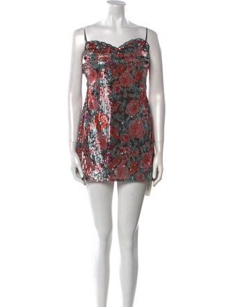 For Love & Lemons Printed Mini Dress