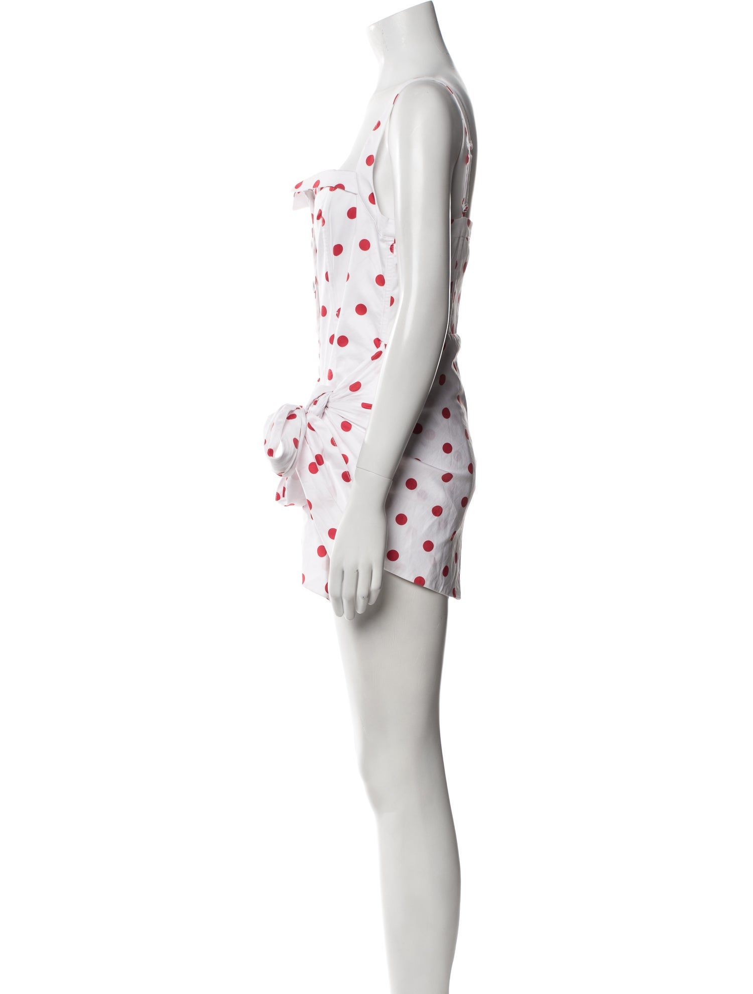 For Love & Lemons Polka Dot Print Square Neckline Romper w/ Tags