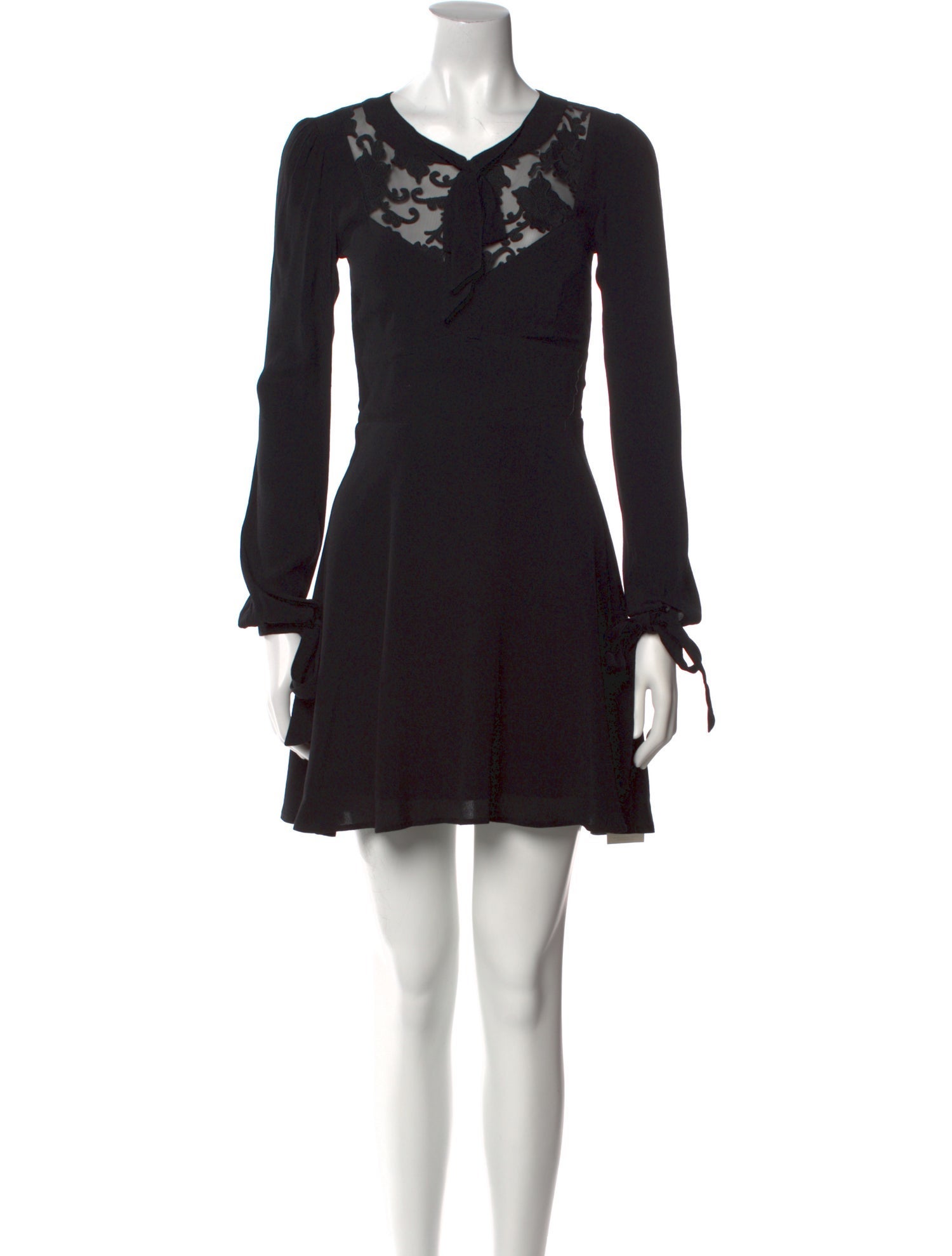 For Love & Lemons V-Neck Mini Dress