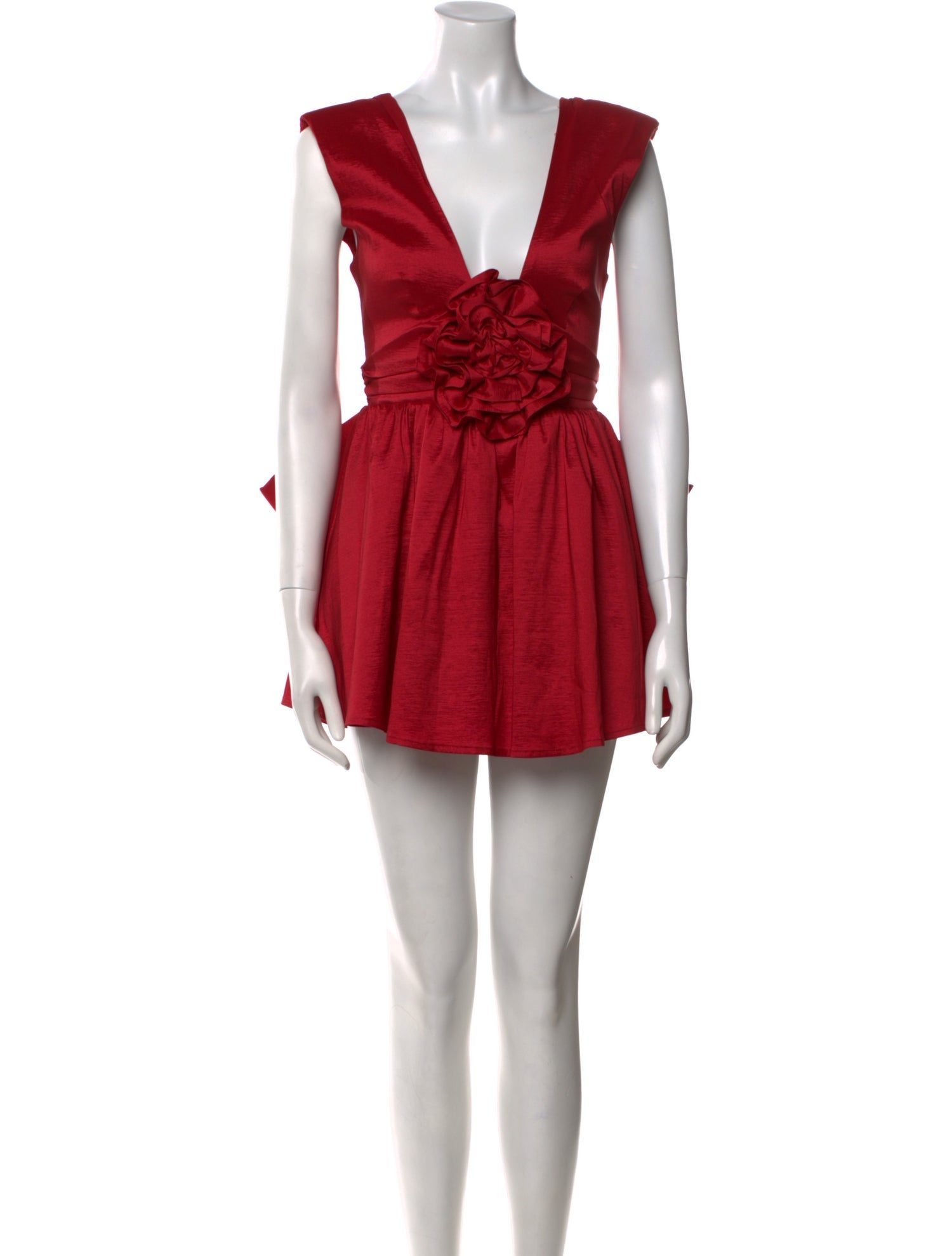 For Love & Lemons V-Neck Mini Dress