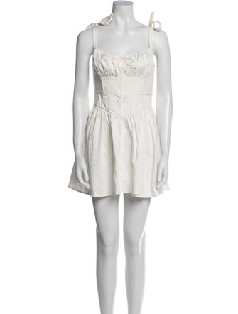 For Love & Lemons Square Neckline Mini Dress