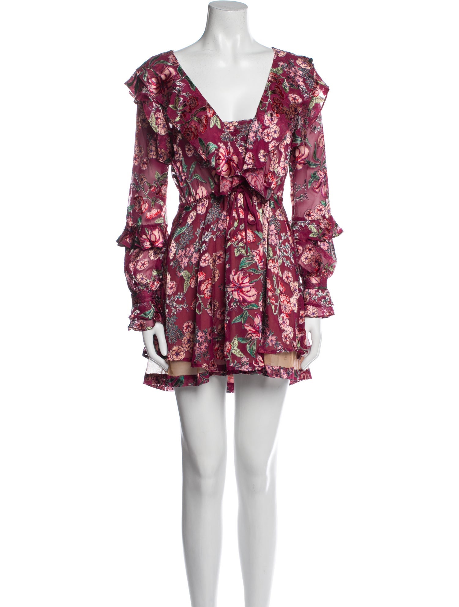 For Love & Lemons Floral Print Mini Dress w/ Tags
