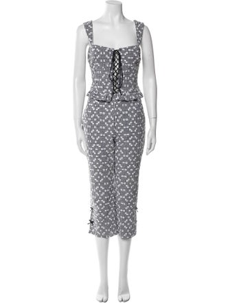 For Love & Lemons Lace Pattern Pant Set