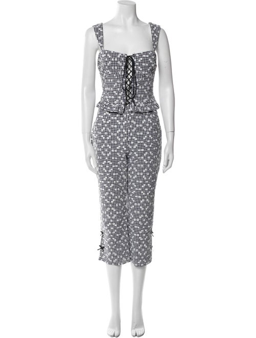 For Love & Lemons Lace Pattern Pant Set