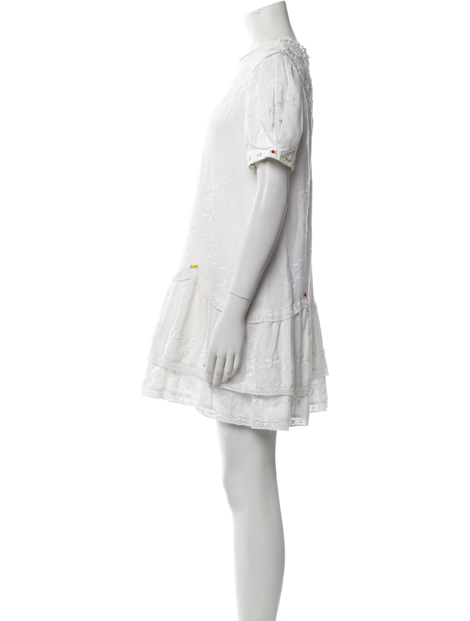 For Love & Lemons Crew Neck Mini Dress