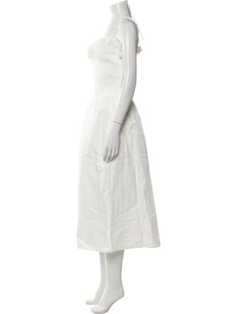 For Love & Lemons V-Neck Midi Length Dress