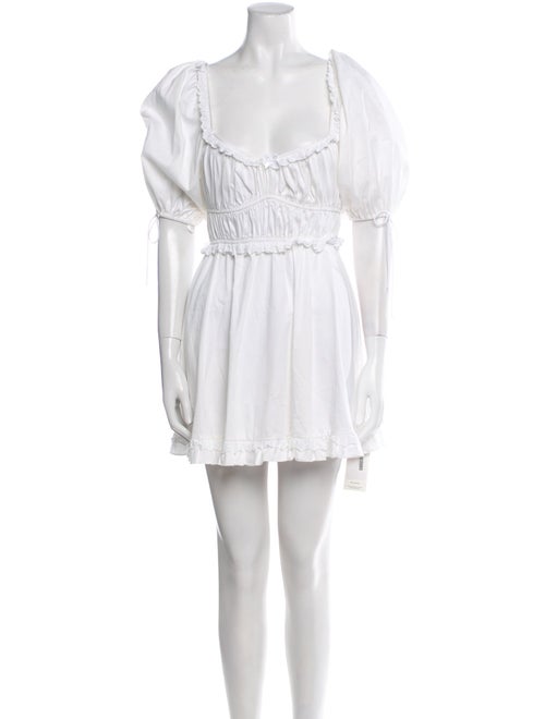 For Love & Lemons Square Neckline Mini Dress