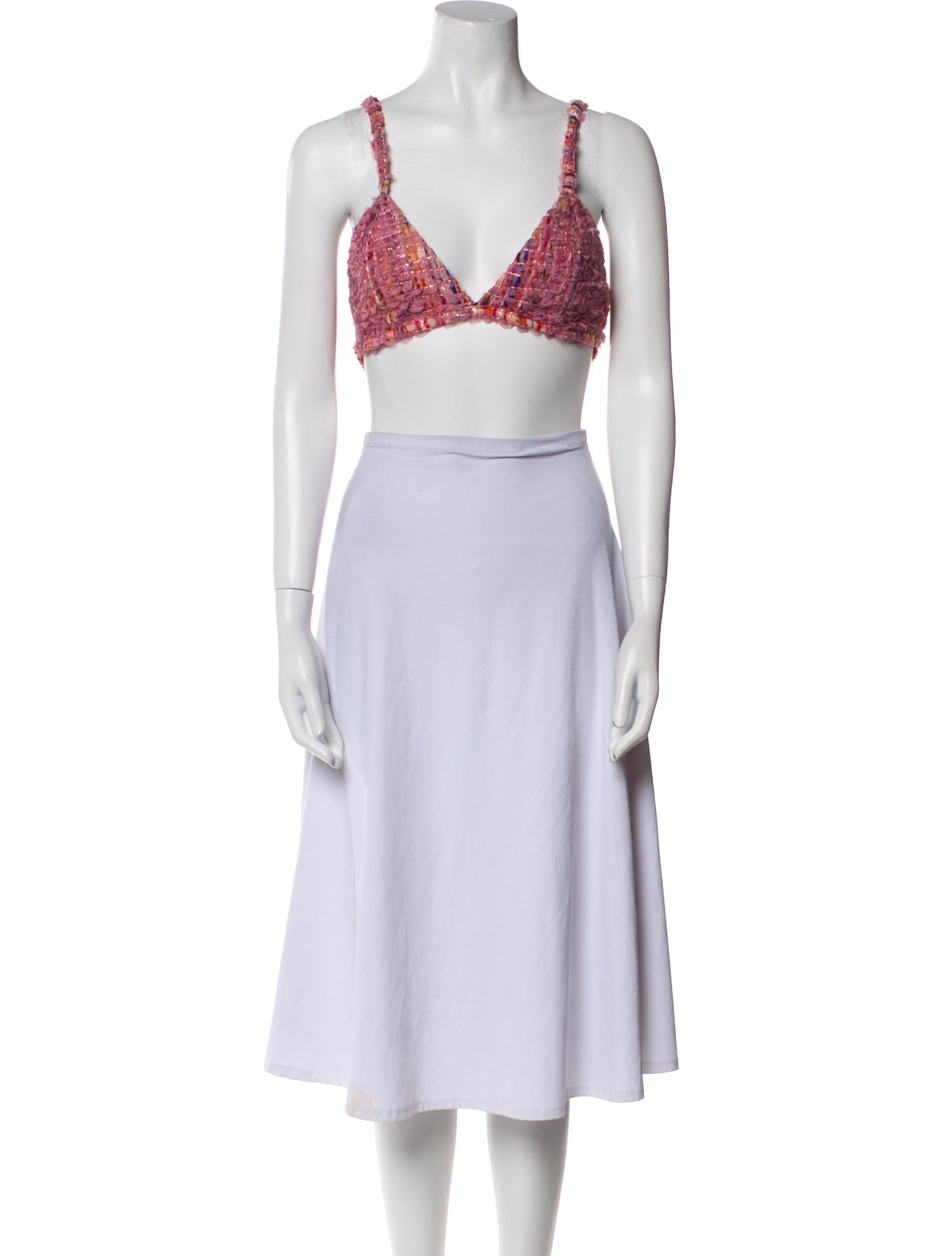 For Love & Lemons V-Neck Sleeveless Crop Top w/ Tags