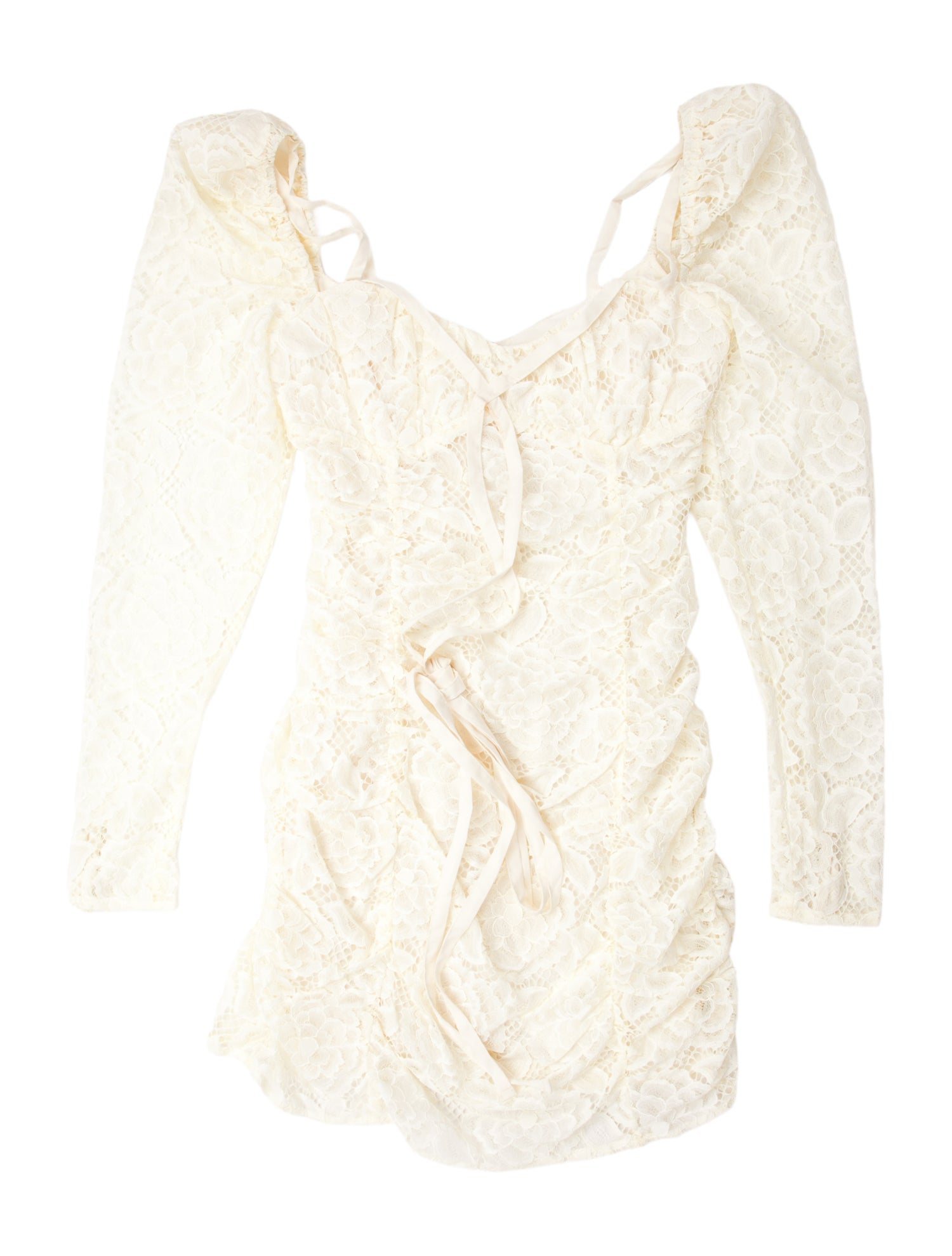 For Love & Lemons Lace Pattern Mini Dress