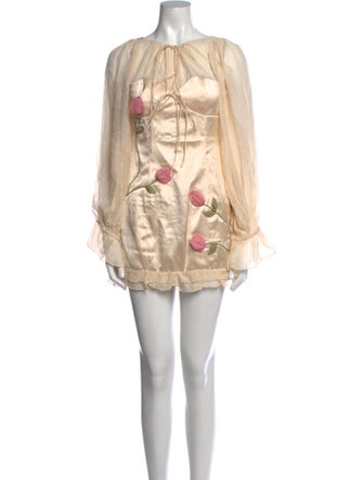 For Love & Lemons Printed Mini Dress