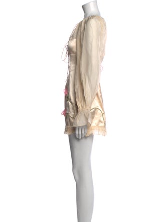 For Love & Lemons Printed Mini Dress