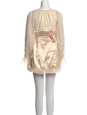 For Love & Lemons Printed Mini Dress