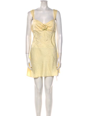 For Love & Lemons Square Neckline Mini Dress