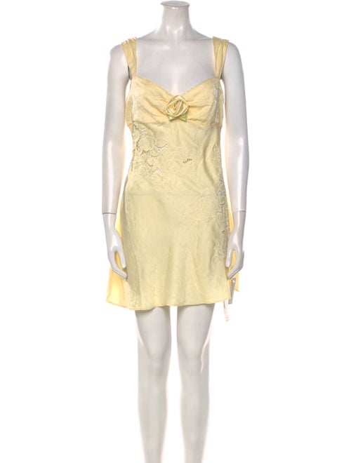 For Love & Lemons Square Neckline Mini Dress