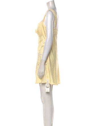 For Love & Lemons Square Neckline Mini Dress