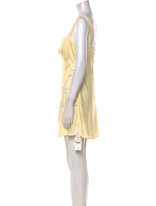 For Love & Lemons Square Neckline Mini Dress