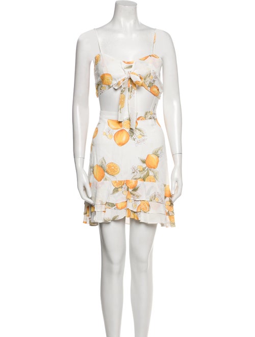 For Love & Lemons Printed Skirt Set