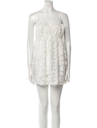 For Love & Lemons Square Neckline Mini Dress