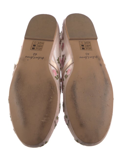 For Love & Lemons Mesh Floral Print Mary Jane Flats