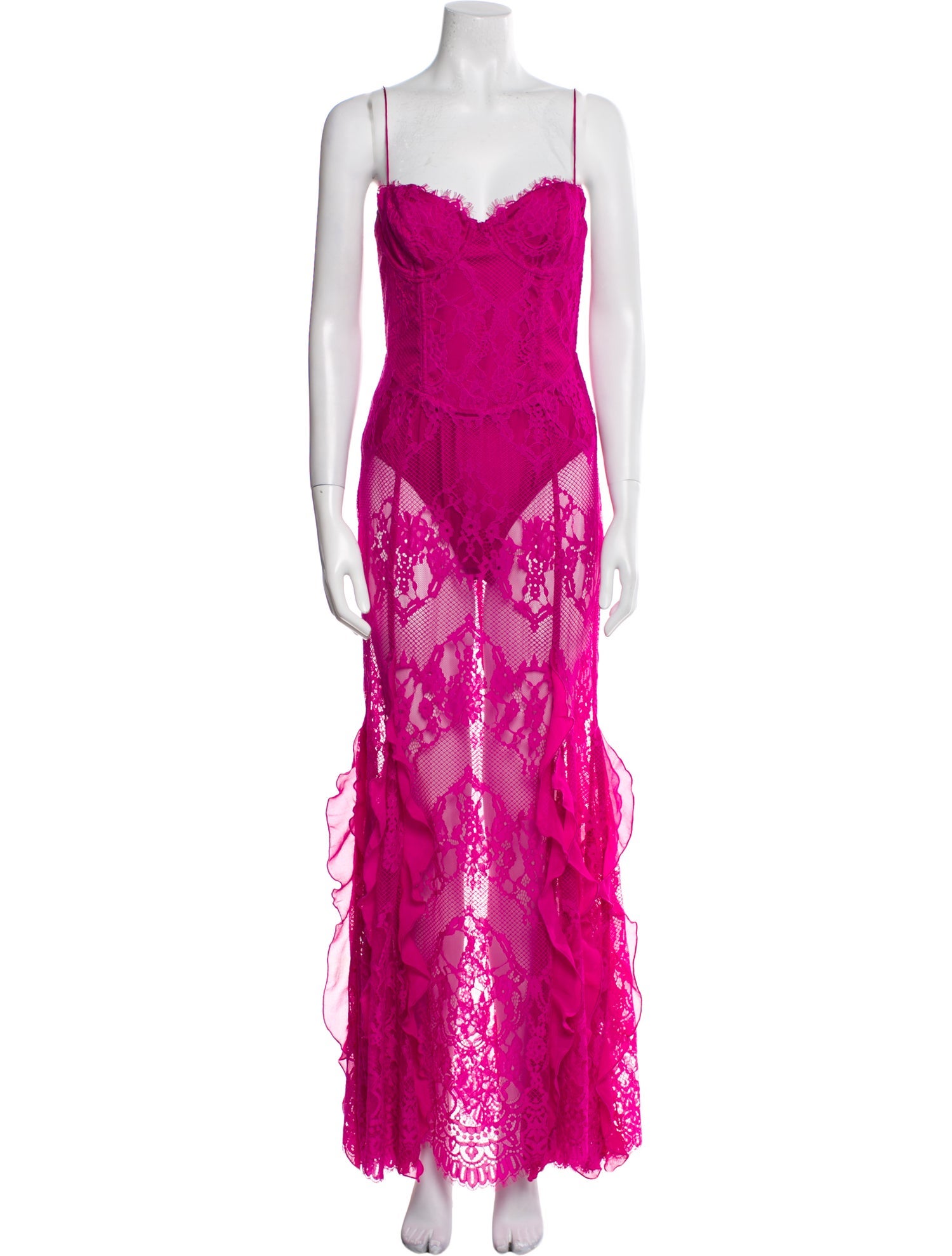 For Love & Lemons Silk Long Dress w/ Tags