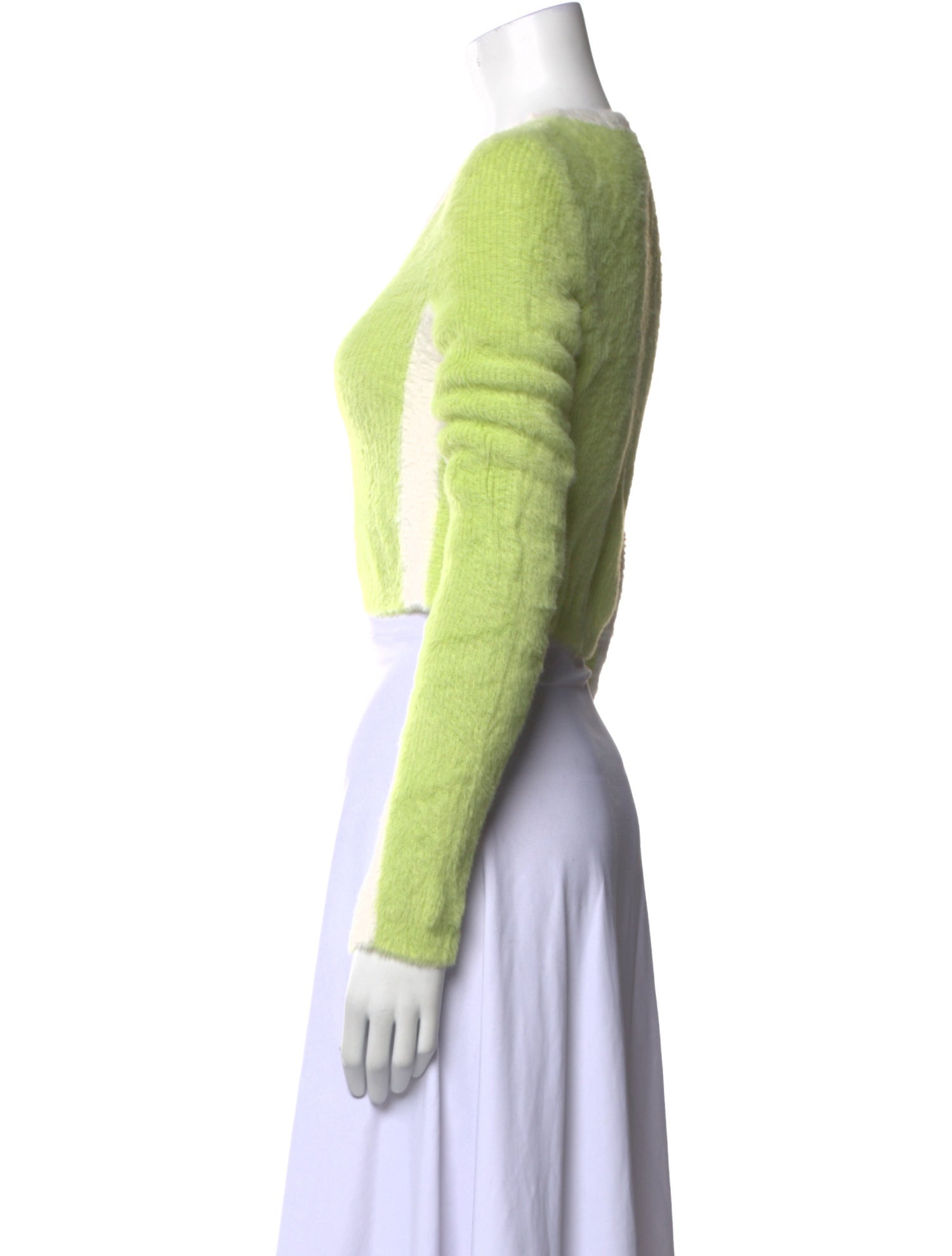 For Love & Lemons Scoop Neck Long Sleeve Crop Top