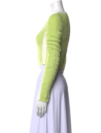 For Love & Lemons Scoop Neck Long Sleeve Crop Top