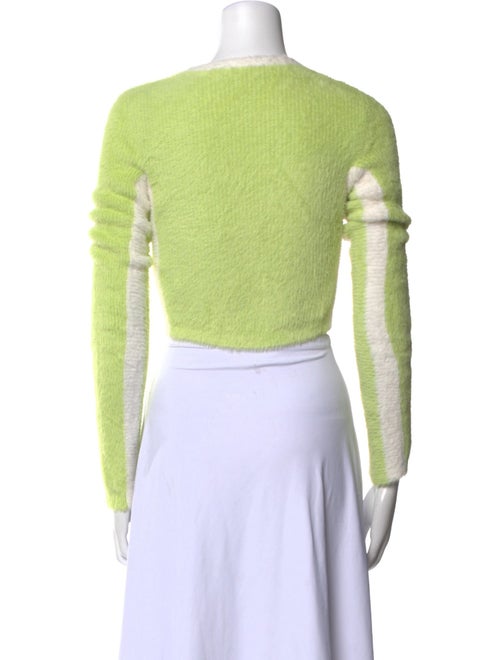 For Love & Lemons Scoop Neck Long Sleeve Crop Top