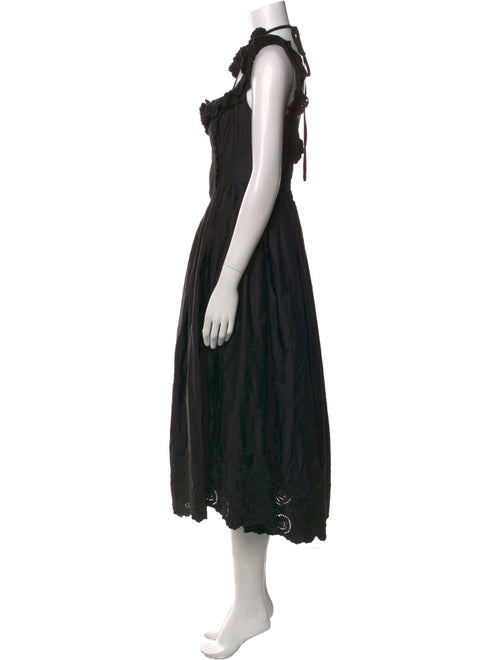 For Love & Lemons Mock Neck Midi Length Dress