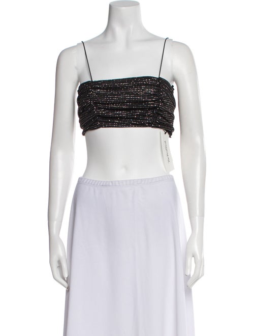 For Love & Lemons Square Neckline Sleeveless Crop Top