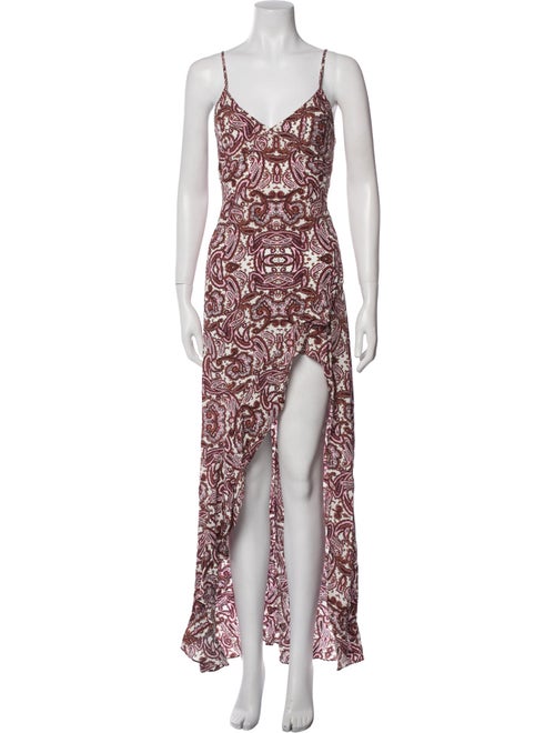 For Love & Lemons Printed Long Dress