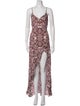 For Love & Lemons Printed Long Dress