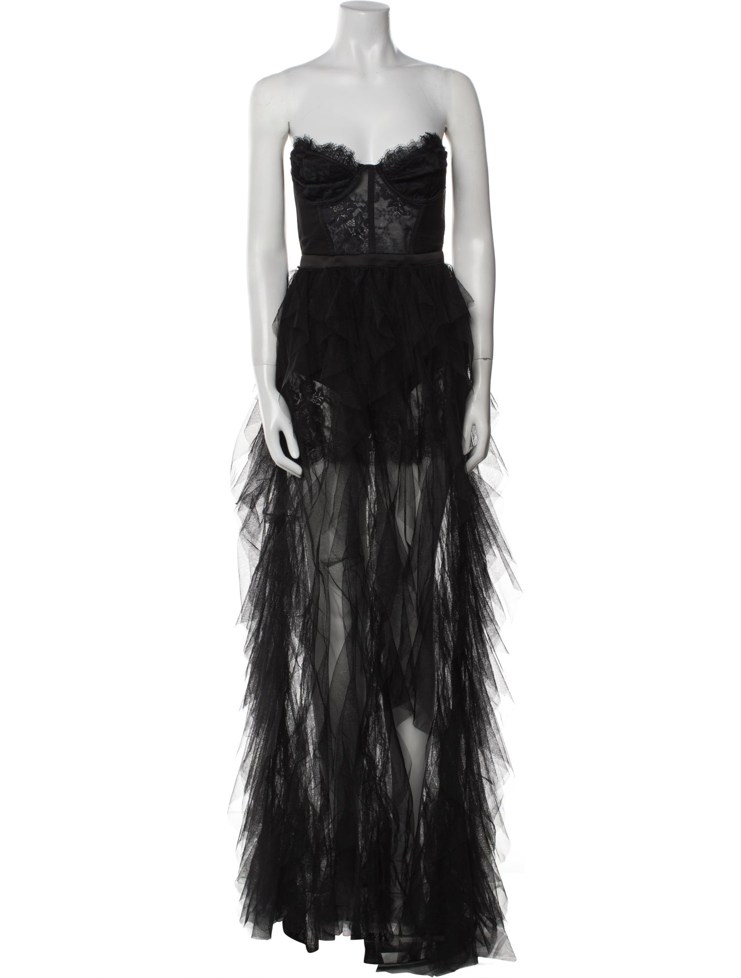 For Love & Lemons Strapless Long Dress