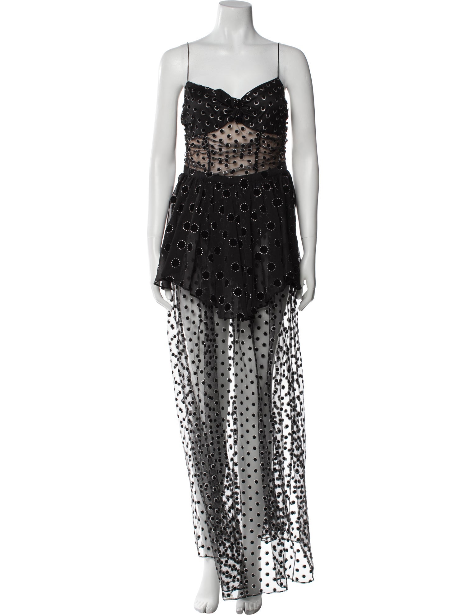 For Love & Lemons Lace Pattern Midi Length Dress