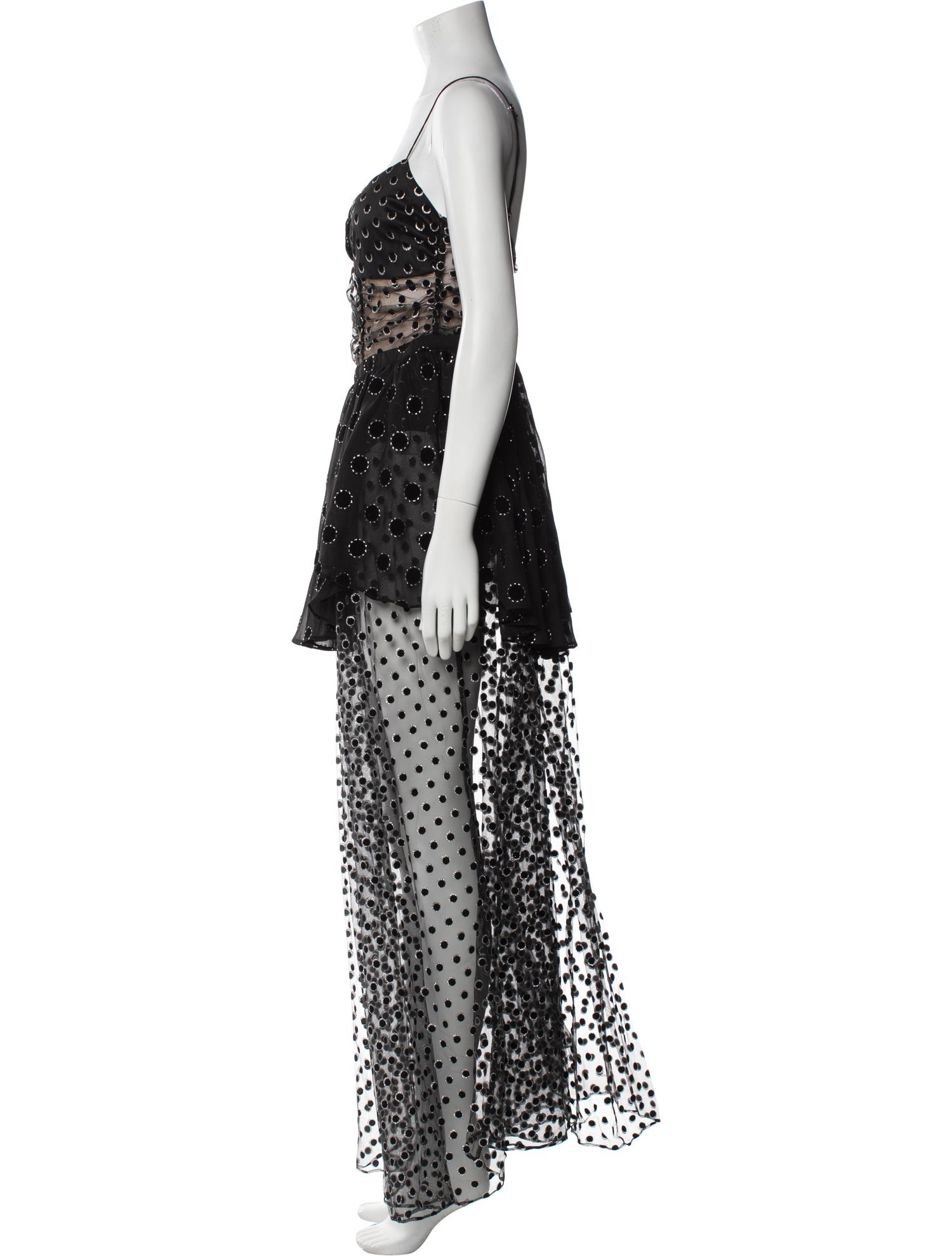 For Love & Lemons Lace Pattern Midi Length Dress