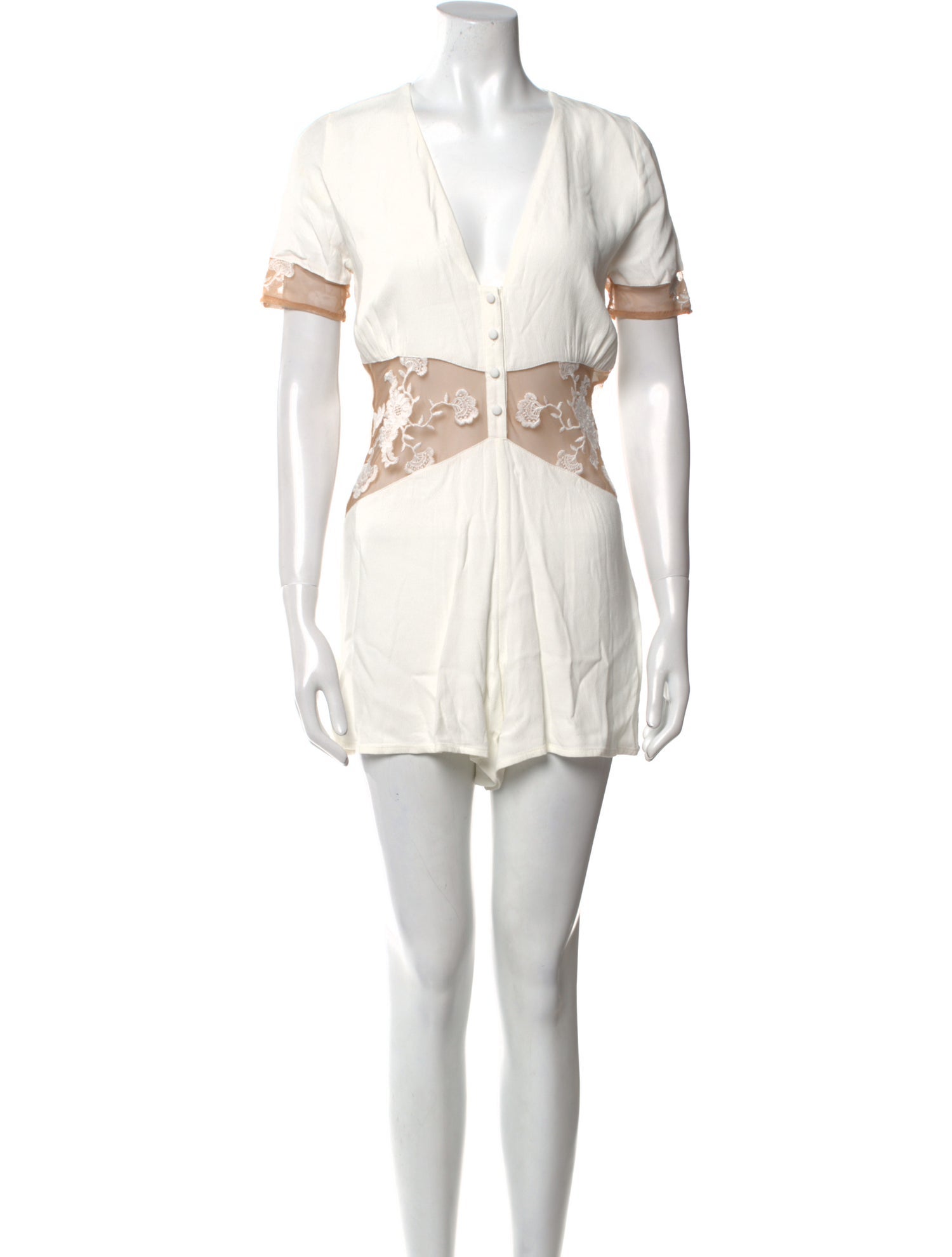 For Love & Lemons V-Neck Romper
