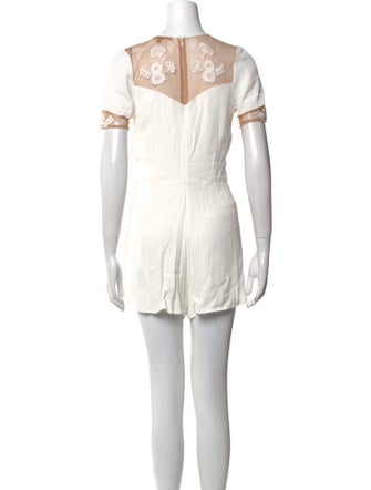 For Love & Lemons V-Neck Romper