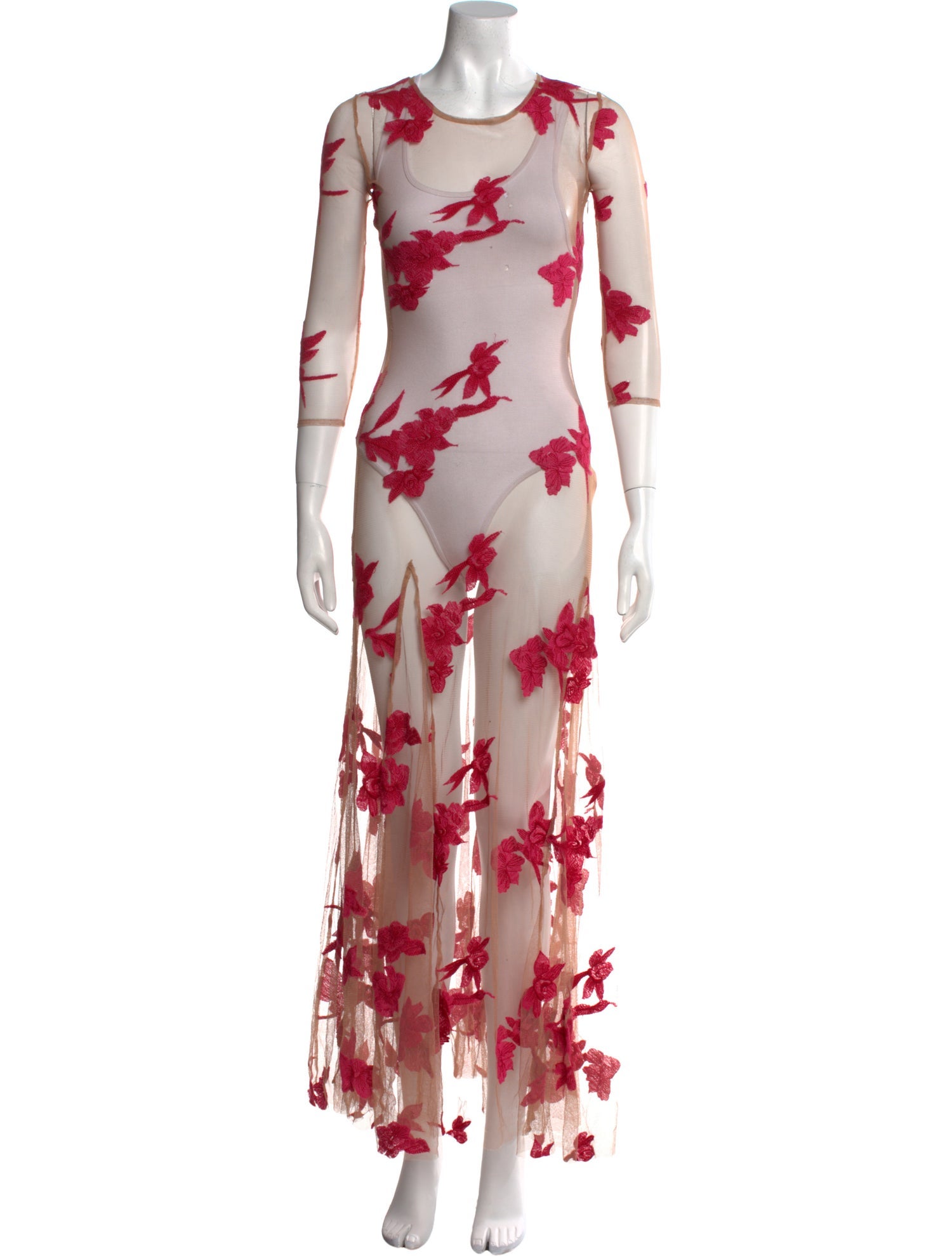 For Love & Lemons Floral Print Long Dress