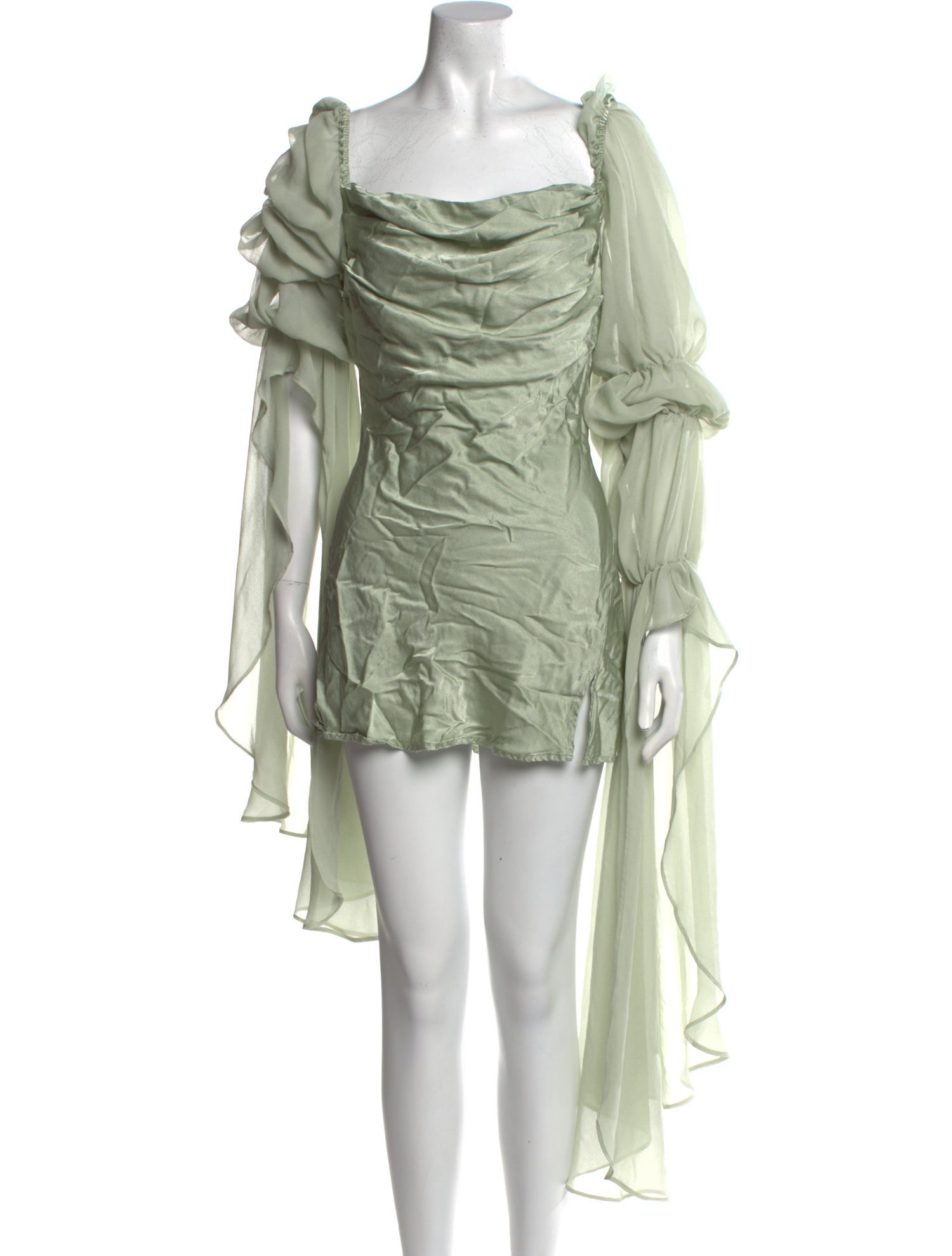 For Love & Lemons Cowl Neck Mini Dress