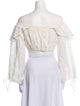 For Love & Lemons Lace Pattern Off-The-Shoulder Crop Top