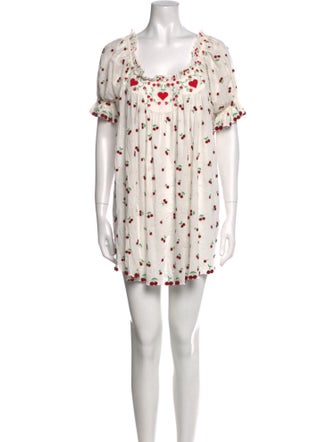 For Love & Lemons Printed Mini Dress